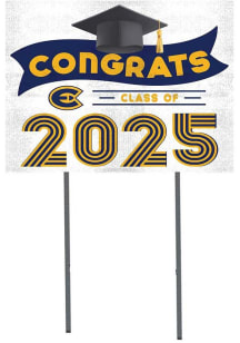 UW-Eau Claire Blugolds KH Sports Fan 18x24 Yard Sign with Stakes Class of 2025 Yard Sign - White