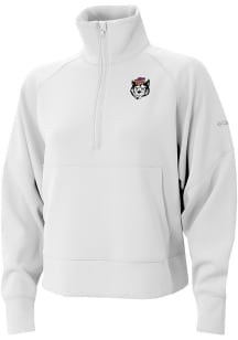 Columbia Washington Huskies Womens White Vault Heat Seal Wickham Hills Qtr Zip Pullover