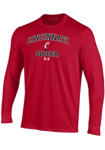 Mens Cincinnati Bearcats Red Under Armour Soccer Performance Tee