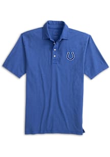Johnnie O Indianapolis Colts Mens Blue Coastal Short Sleeve Fashion Polo