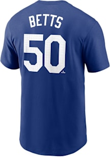 Mookie Betts Los Angeles Dodgers Blue 2025 World Series Champion Short Sleeve Player T Shirt