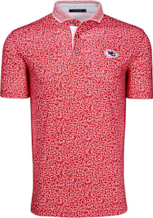 Greyson Kansas City Chiefs Mens Red Den of Thieves Short Sleeve Fashion Polo