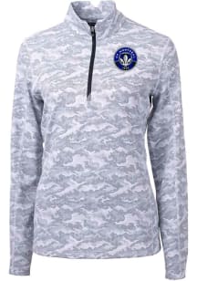 Cutter and Buck Montreal Impact Womens Charcoal Traverse Camo Qtr Zip