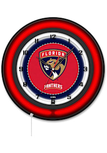 Florida Panthers 19in Neon Wall Clock