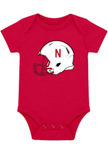 Nebraska Cornhuskers Baby Red Team Graphic Short Sleeve One Piece