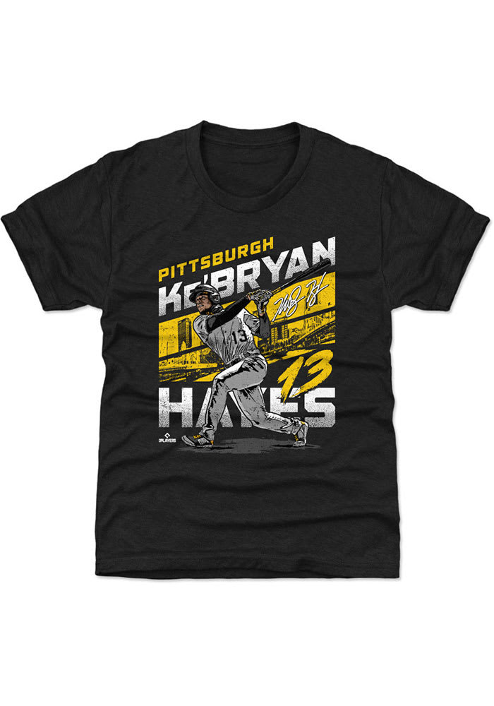 Youth Ke'Bryan Hayes Pittsburgh Pirates Roster Name & Number T-Shirt - Black