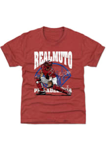 JT Realmuto Philadelphia Phillies Youth Red Field Player Tee