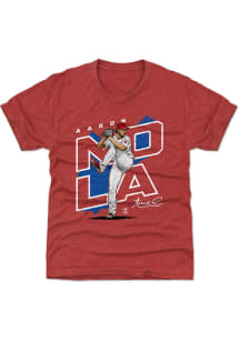 Aaron Nola Philadelphia Phillies Youth Red Player Map Player Tee