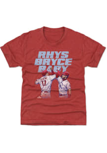 Bryce Harper Philadelphia Phillies Youth Red Rhys Bryce Baby Player Tee