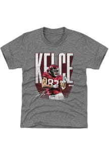 Travis Kelce Kansas City Chiefs Youth Grey Dance Player Tee