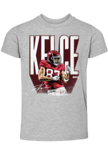 Travis Kelce Kansas City Chiefs Toddler Grey Dance Short Sleeve Player T Shirt