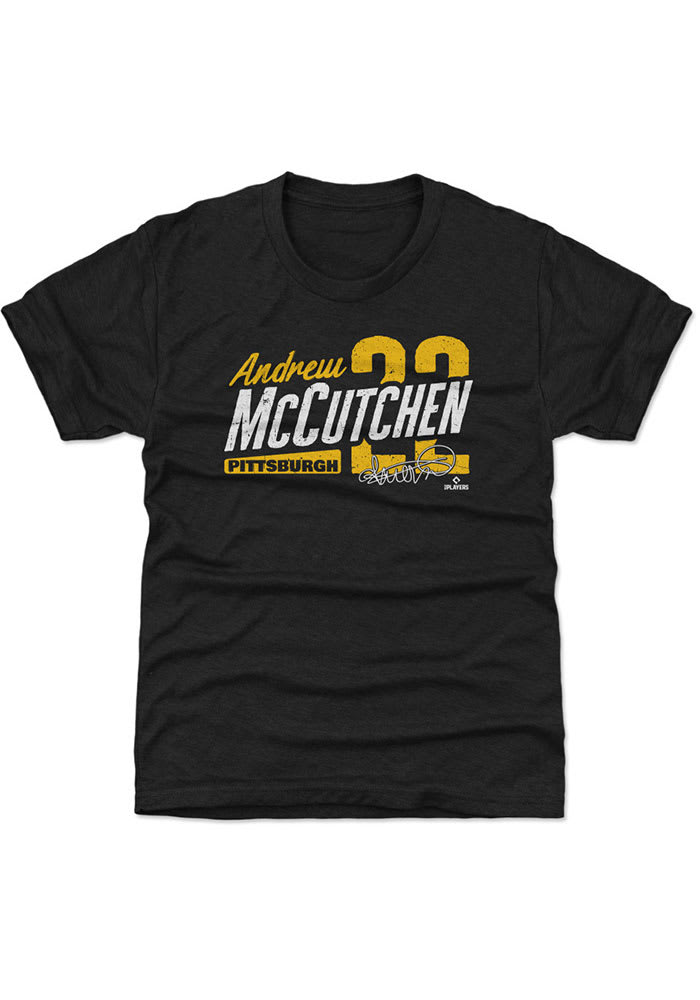 Andrew McCutchen Pittsburgh Pirates Youth Black Roster Name & Number T-Shirt  