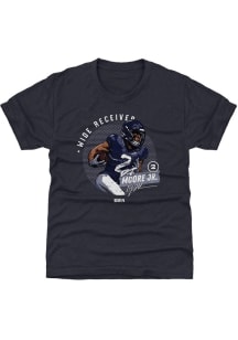 DJ Moore Chicago Bears Youth Navy Blue Dots Player Tee