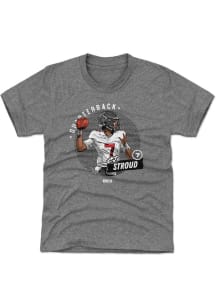 CJ Stroud Houston Texans Youth Grey Dots Player Tee