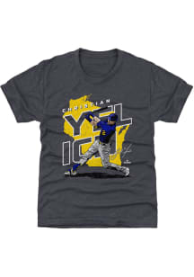 Christian Yelich Milwaukee Brewers Youth Navy Blue Player Map Player Tee