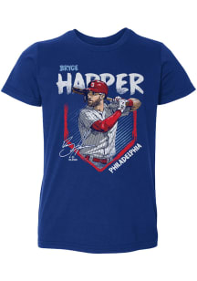 Bryce Harper Philadelphia Phillies Toddler Blue Philadelphia Base Short Sleeve Player T Shirt