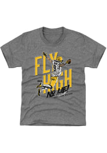 Christian Watson Green Bay Packers Youth Grey Fly High Player Tee