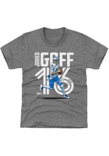 Jared Goff Detroit Lions Youth Grey Inline Player Tee