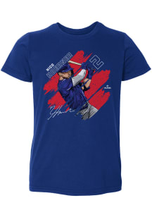 Nico Hoerner Chicago Cubs Youth Blue Stretch Player Tee