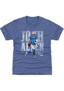 Josh Allen Buffalo Bills Youth Blue Bold Player Tee