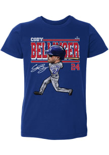 Cody Bellinger Chicago Cubs Toddler Blue Cartoon Short Sleeve Player T Shirt