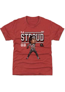 CJ Stroud Houston Texans Youth Navy Blue Cartoon Player Tee