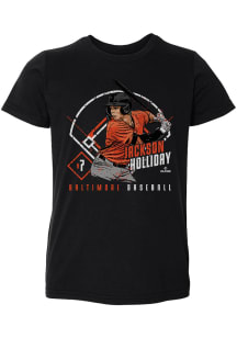 Jackson Holliday Baltimore Orioles Toddler Black Baseball Park Short Sleeve Player T Shirt