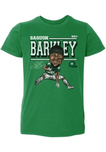 Saquon Barkley Philadelphia Eagles Toddler Kelly Green Cartoon Short Sleeve Player T Shirt