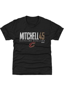 Donovan Mitchell Cleveland Cavaliers Youth Black Elite Player Tee
