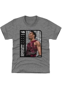 Donovan Mitchell Cleveland Cavaliers Youth Grey Card Player Tee