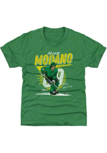 Mike Modano Minnesota Wild Youth Kelly Green Comet Player Tee