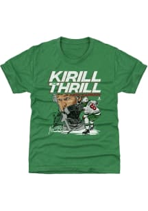 Kirill Kaprizov Minnesota Wild Youth Kelly Green Kirill The Thrill Player Tee