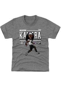 Alvin Kamara New Orleans Saints Youth Grey Cartoon Player Tee