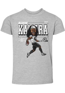 Alvin Kamara New Orleans Saints Toddler Grey Cartoon Short Sleeve Player T Shirt