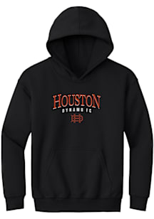 Houston Dynamo Youth Black Arched Strike Long Sleeve Hoodie