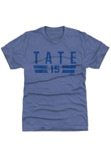 Golden Tate Detroit Lions Blue Font L Short Sleeve Fashion Player T Shirt