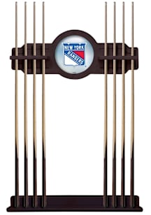 New York Rangers Solid Wood Cue Rack Pool Table
