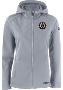 Cutter and Buck Philadelphia Union Womens Grey Evoke Light Weight Jacket