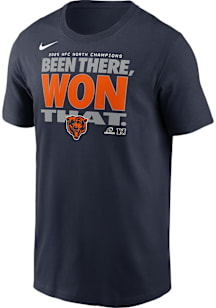 Nike Chicago Bears Green Division Champion 2025 Super Helmet Short Sleeve T Shirt