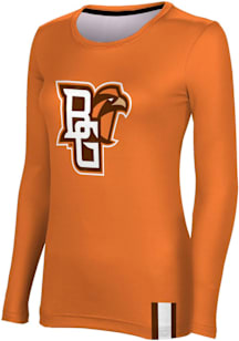 ProSphere Bowling Green Falcons Womens Orange Solid LS Tee