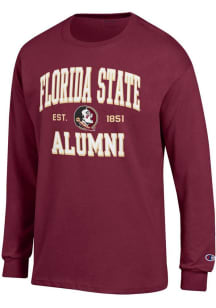 Champion Florida State Seminoles Red Est Alumni Jersey Long Sleeve T Shirt