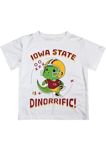 Vive La Fete Iowa State Cyclones Infant Dino-Riffic Short Sleeve T-Shirt White