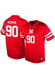 Mens Nebraska Cornhuskers Red Genuine Collective NIL Football Jersey
