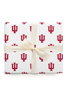 Indiana Hoosiers 6" Crimson Trident Wrapping Paper