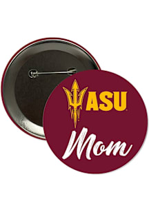 Arizona State Sun Devils 3" Mom Button - Red