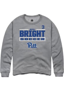 Maya Bright Rally Mens Graphite Pitt Panthers NIL Stacked Box Player Crew
