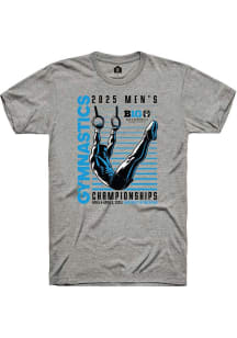 Big Ten Dark Grey Rally 2025 Mens Gymnastics Championships Short Sleeve Fashion T Shirt