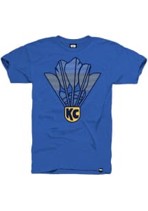 Kansas City Blue Shuttlecock Short Sleeve Fashion T Shirt