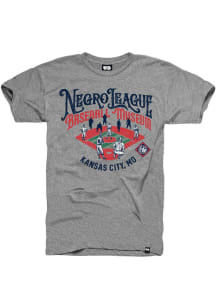 Kansas City Monarchs Grey Museum Diamond Short Sleeve Fashion T Shirt