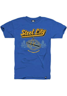 Pittsburgh Blue Skyline Short Sleeve Fashion T Shirt